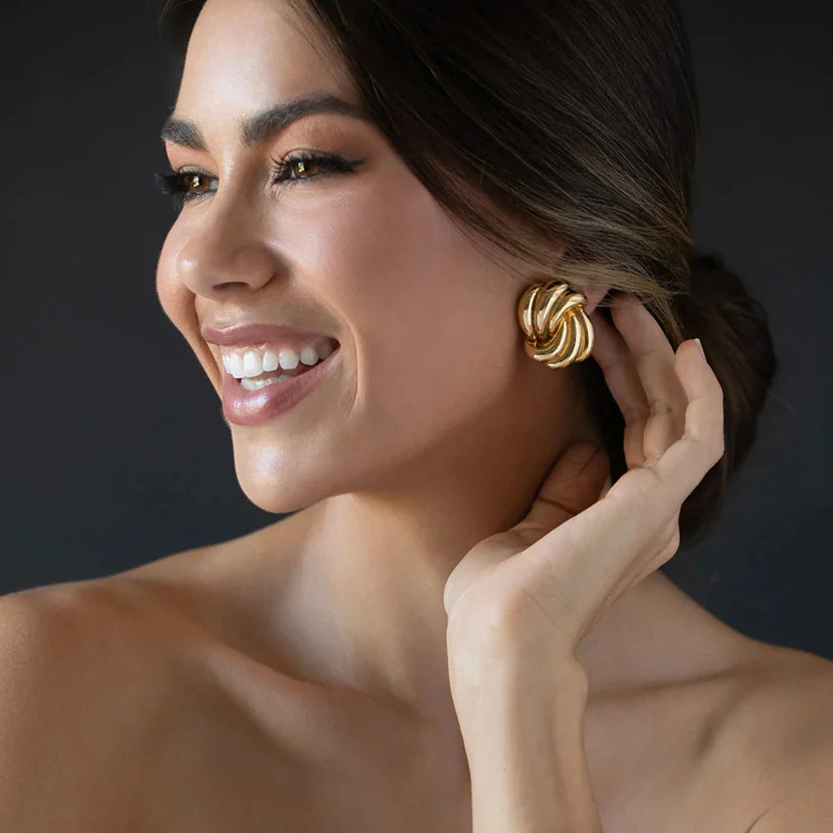 Croissant Knot Earrings