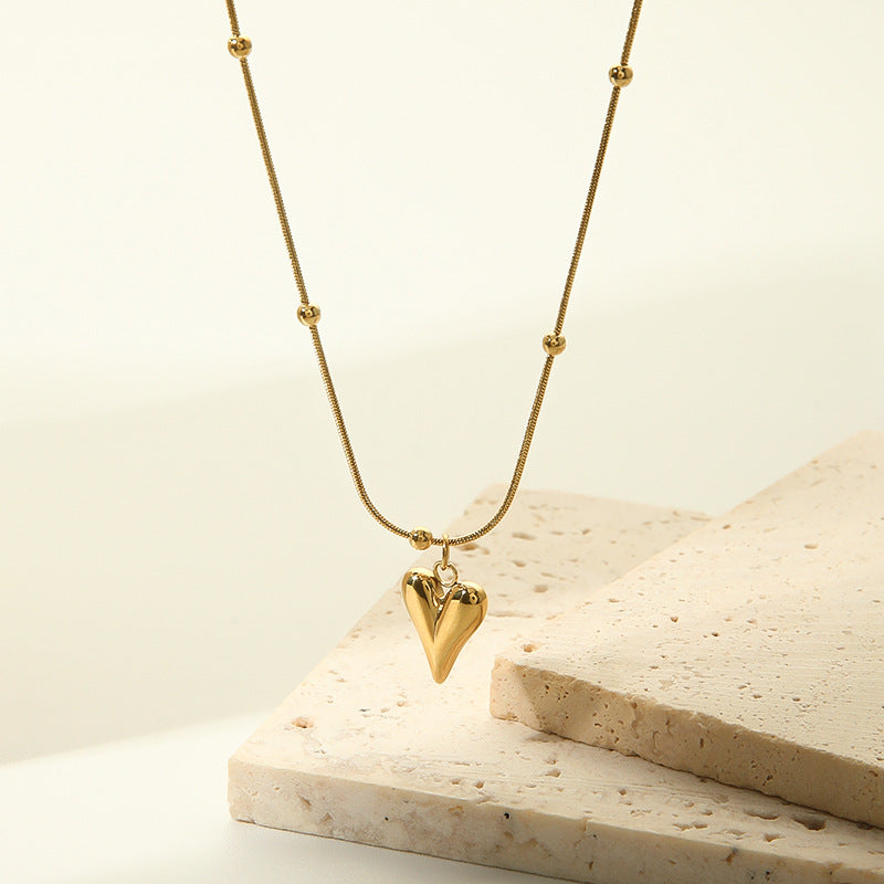 Elongated Heart Necklace