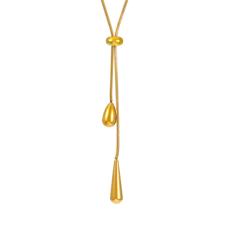Raindrop Lariat Necklace