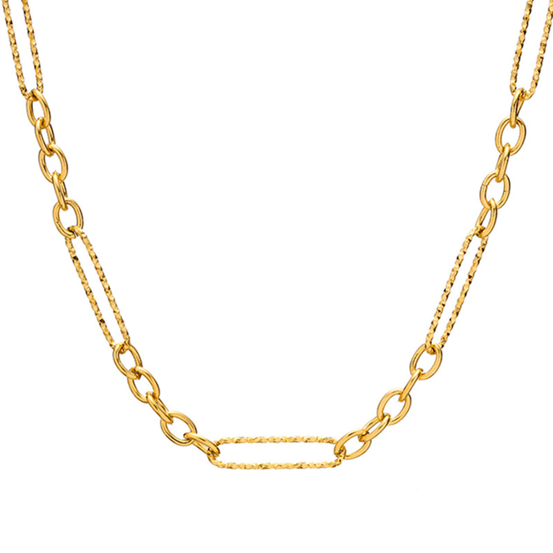Contrast Chain Necklace