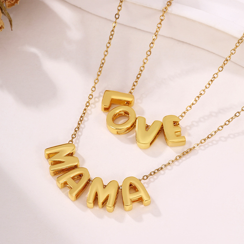 Bubble Font Custom Name Jewelry
