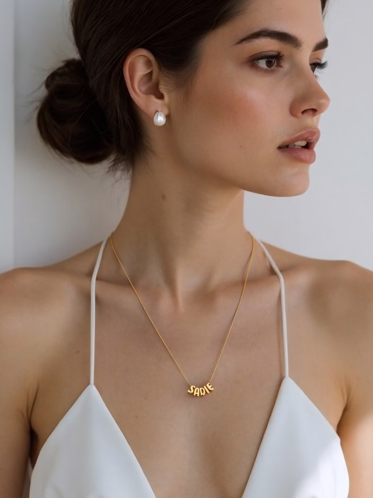 Bubble Font Custom Name Jewelry