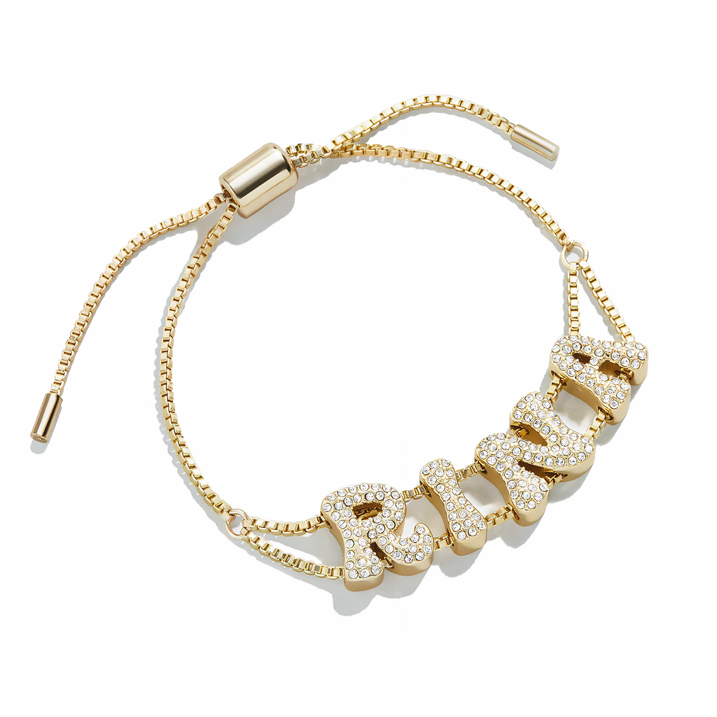 Sparkle Personalized Bubble Bracelet