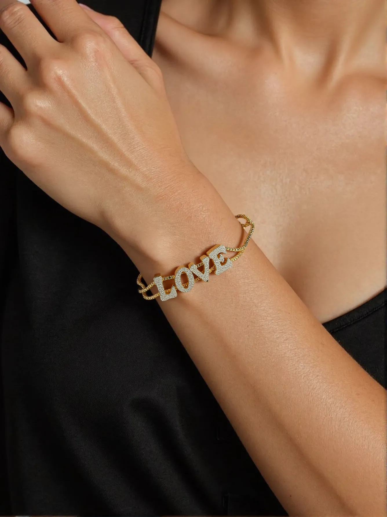 Sparkle Personalized Bubble Bracelet