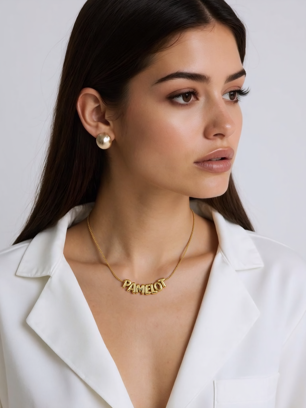 Bubble Font Custom Name Jewelry